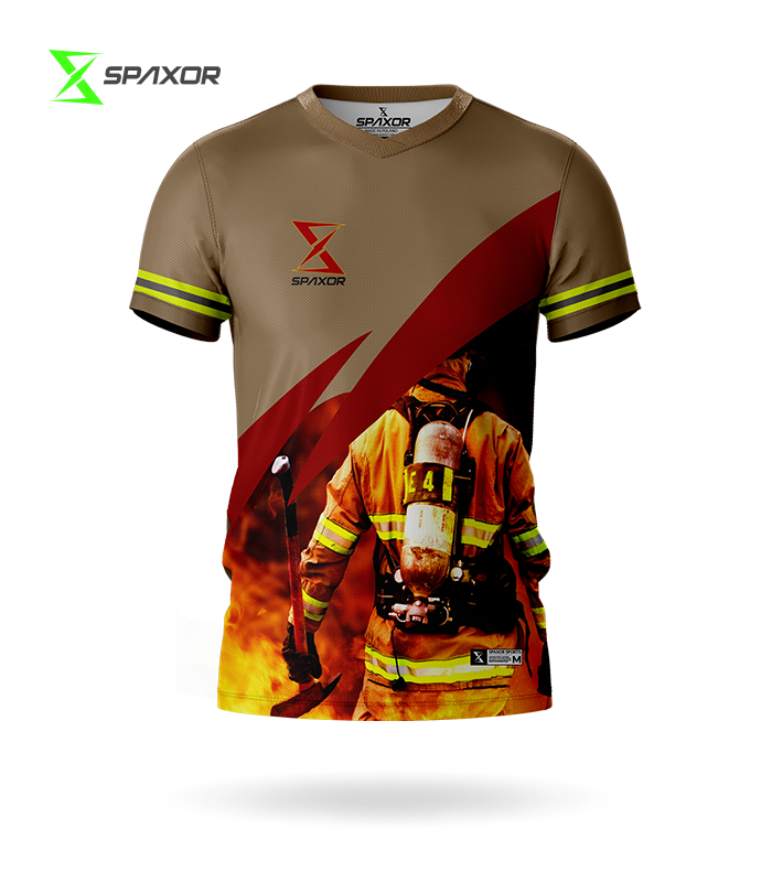 TECHNIC STRAŻ 002 Koszulka strażacka termoaktywna
