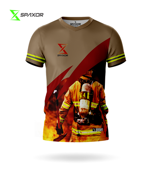 TECHNIC STRAŻ 002 Koszulka strażacka termoaktywna